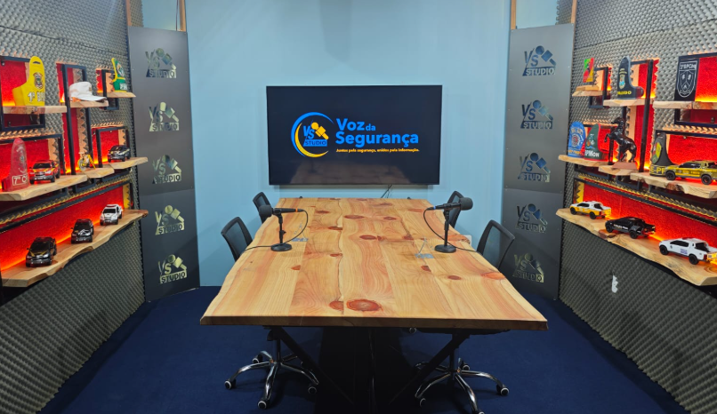 Foto do estúdio Voz da Segurança